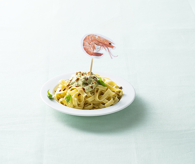 Pasta met avocadopesto