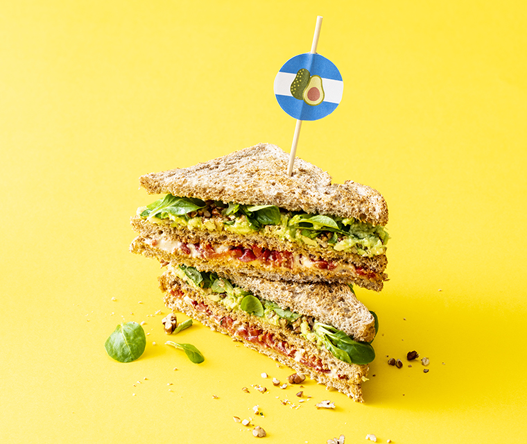Veggie clubsandwich
