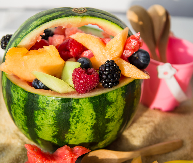 Fruit in watermeloen