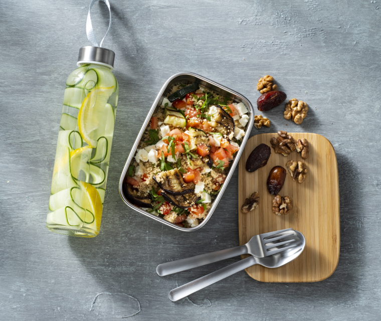 Couscoussalade met gegrilde groenten