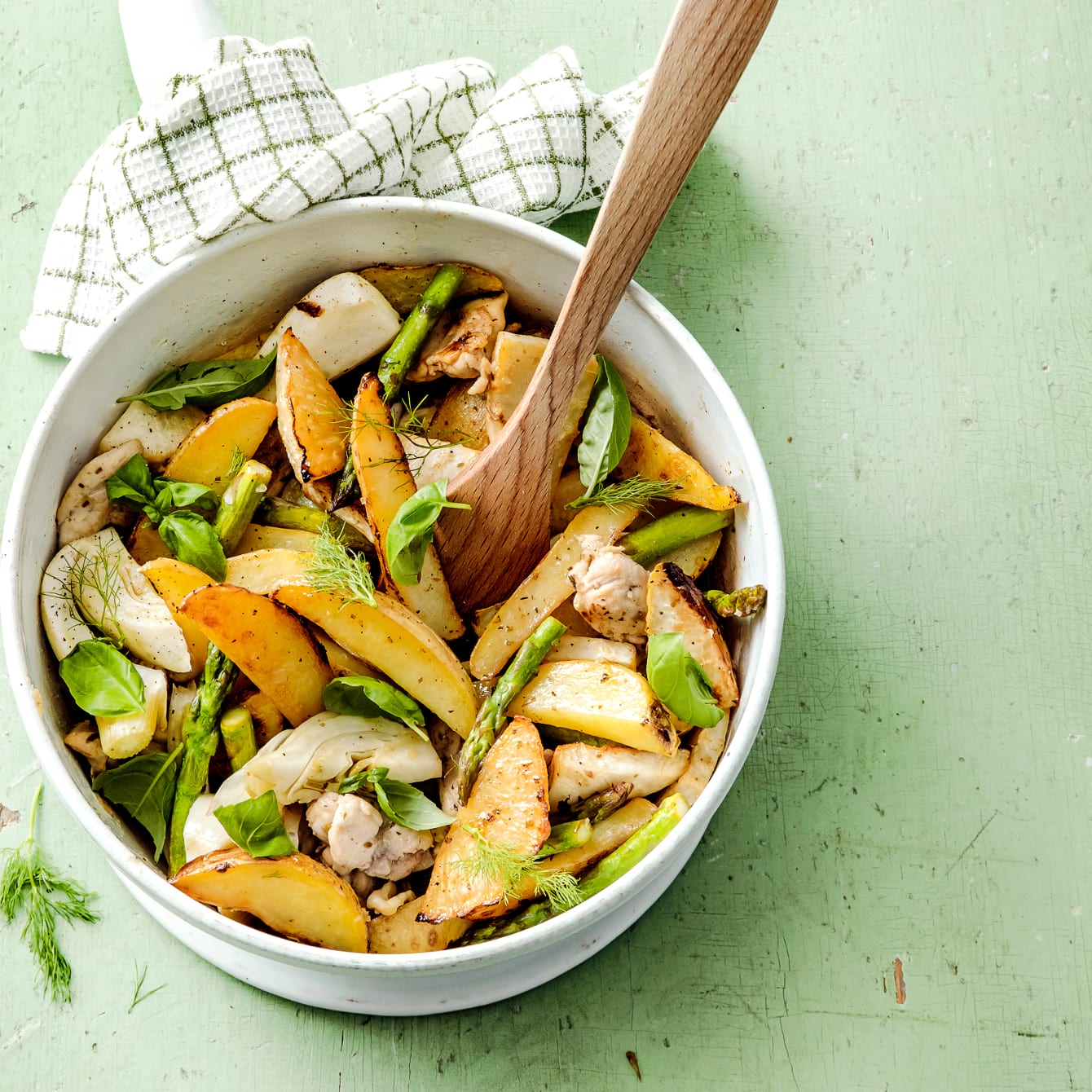 Ovenschotel lentegroen