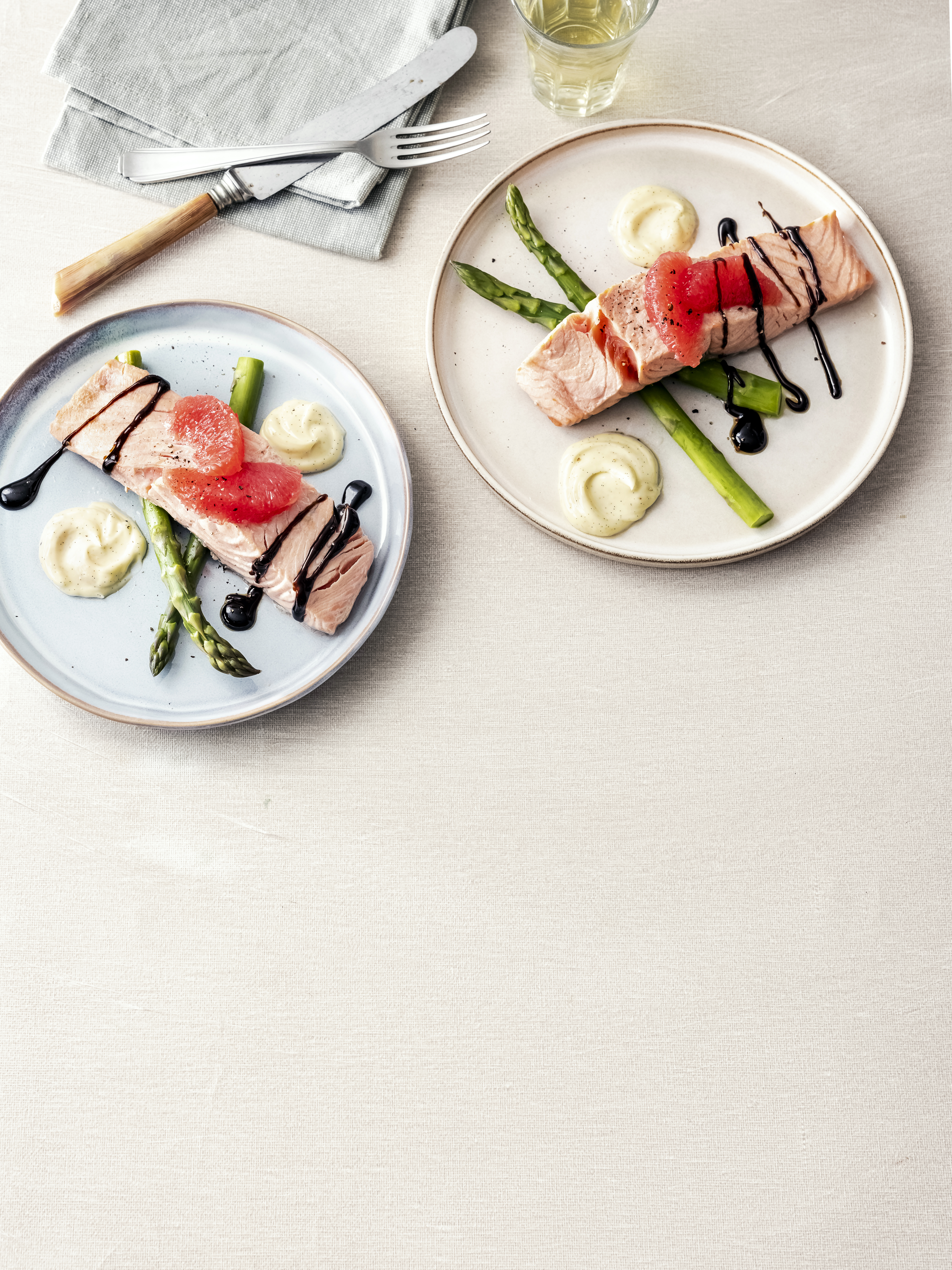 Zalm met dropsaus