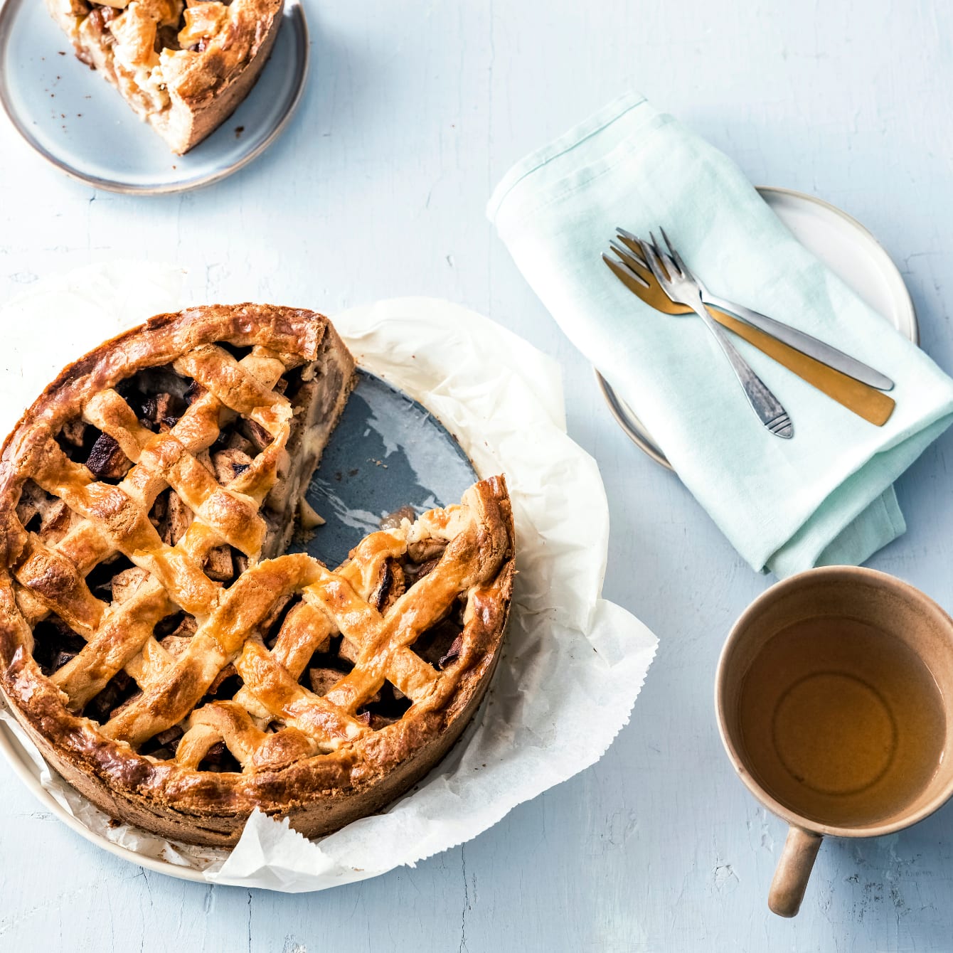 Appeltaart met kaaskorst