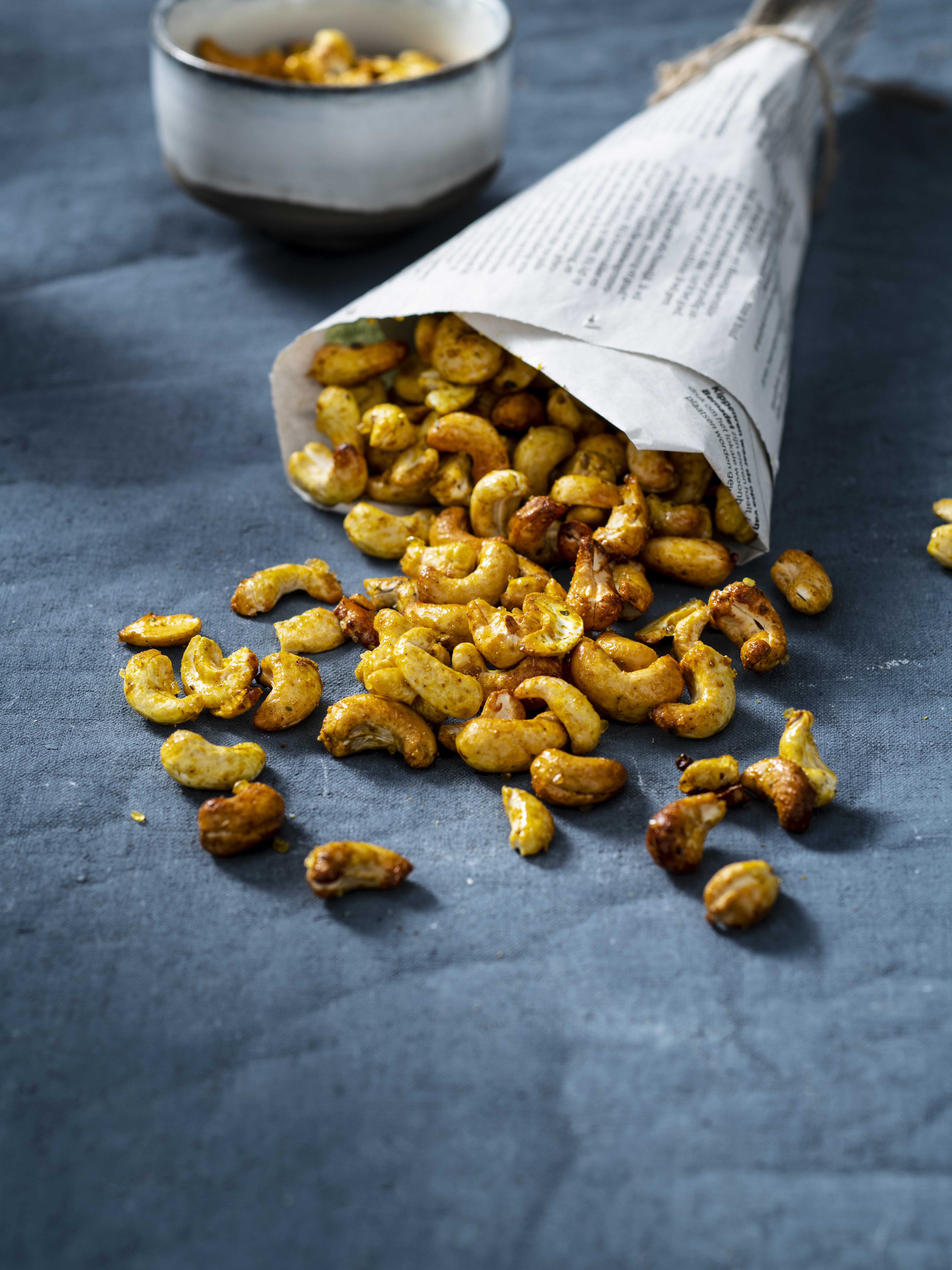 Gekruide cashewnoten