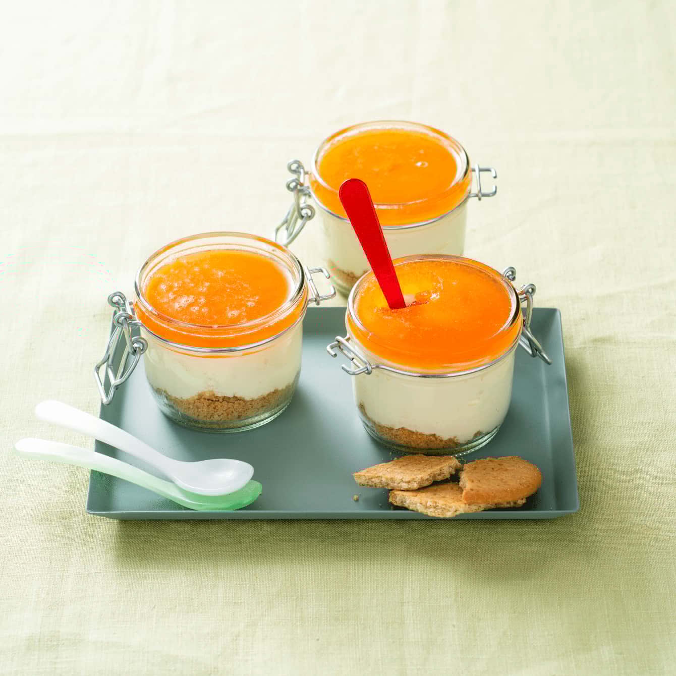 Aperolcheesecake-potjes