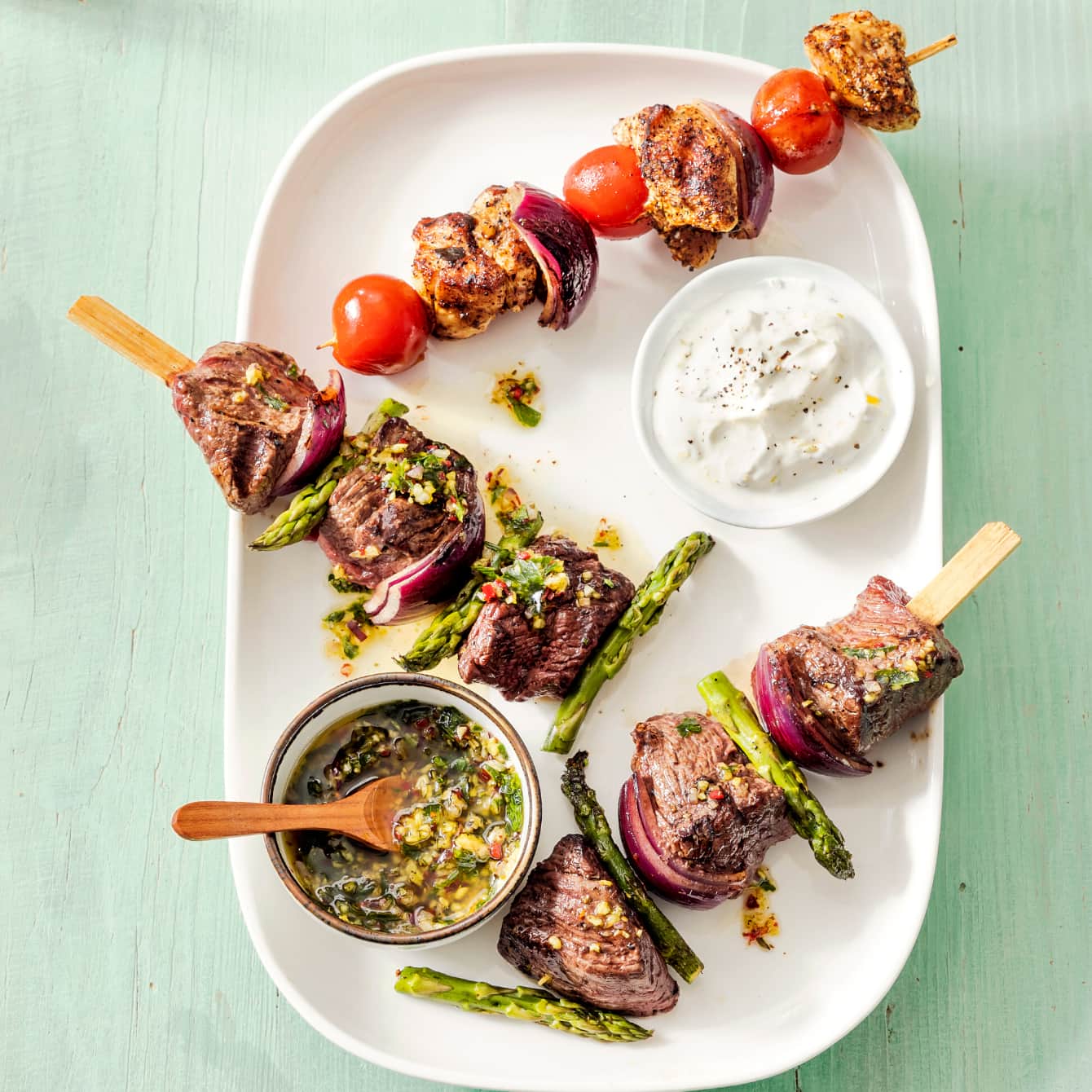 Marrokaanse kipkebabs met ras el hanout