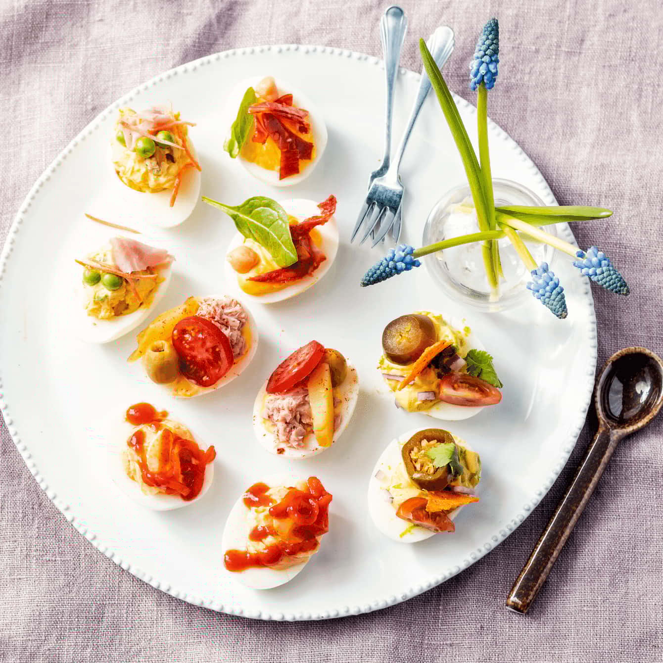 Verschillende gevulde varianten