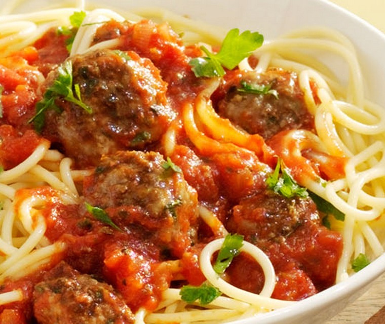 Spaghetti met gehaktballetjes