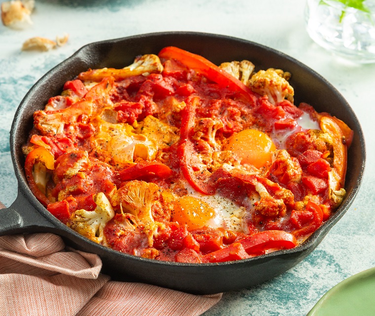 Shakshuka met bloemkool