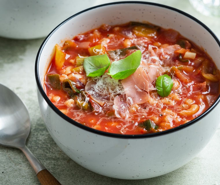 Snelle minestrone met veel groente