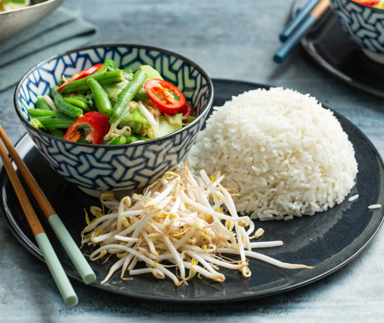 Vegetarische groene curry