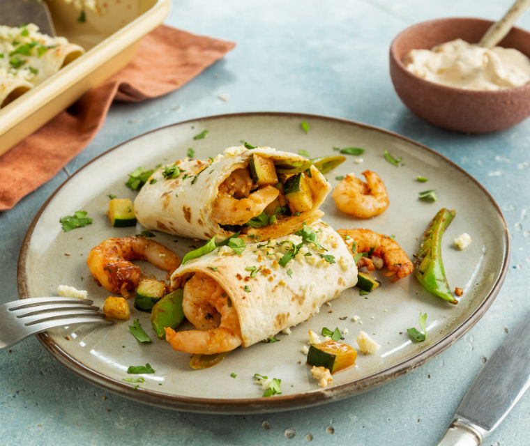 Garnalen burritos