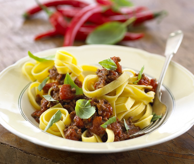 Verse Fettucine naturel met pepers recept