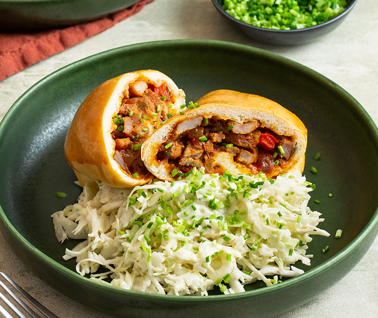 Shoarma pasteitjes met koolsla