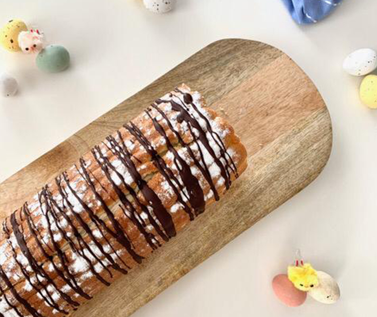 Paasrol met mascarpone vulling van Gezonde Dutchies