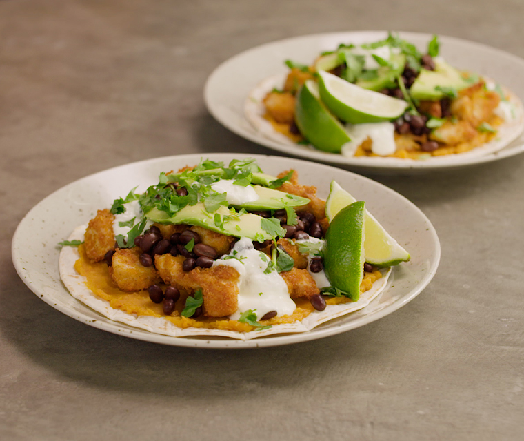 Mexicaanse wraps met zoete aardappel