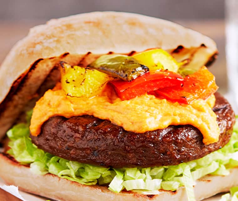 Spicy vegetarische burger