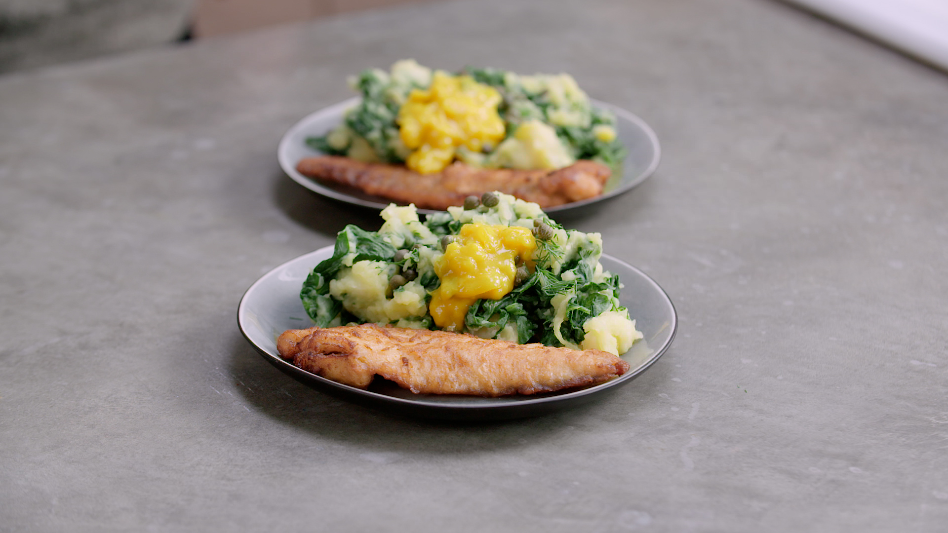 Lekkerbekjes met spinazie-pastinaak stamppot