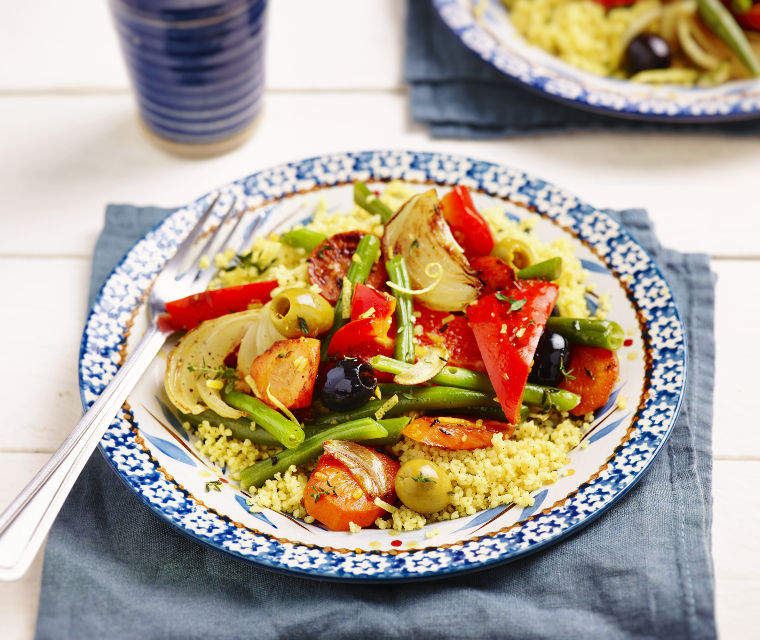 Groentetajine met couscous
