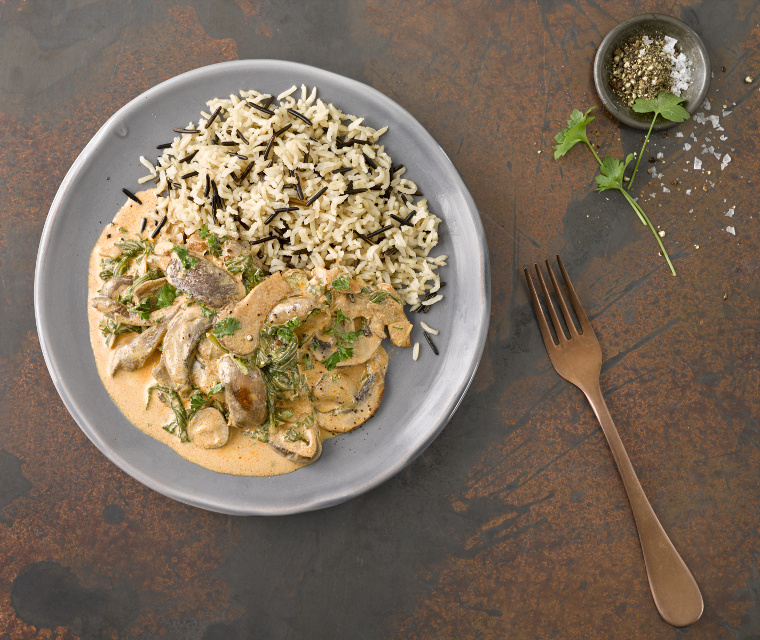 Stroganoff van paddenstoelen