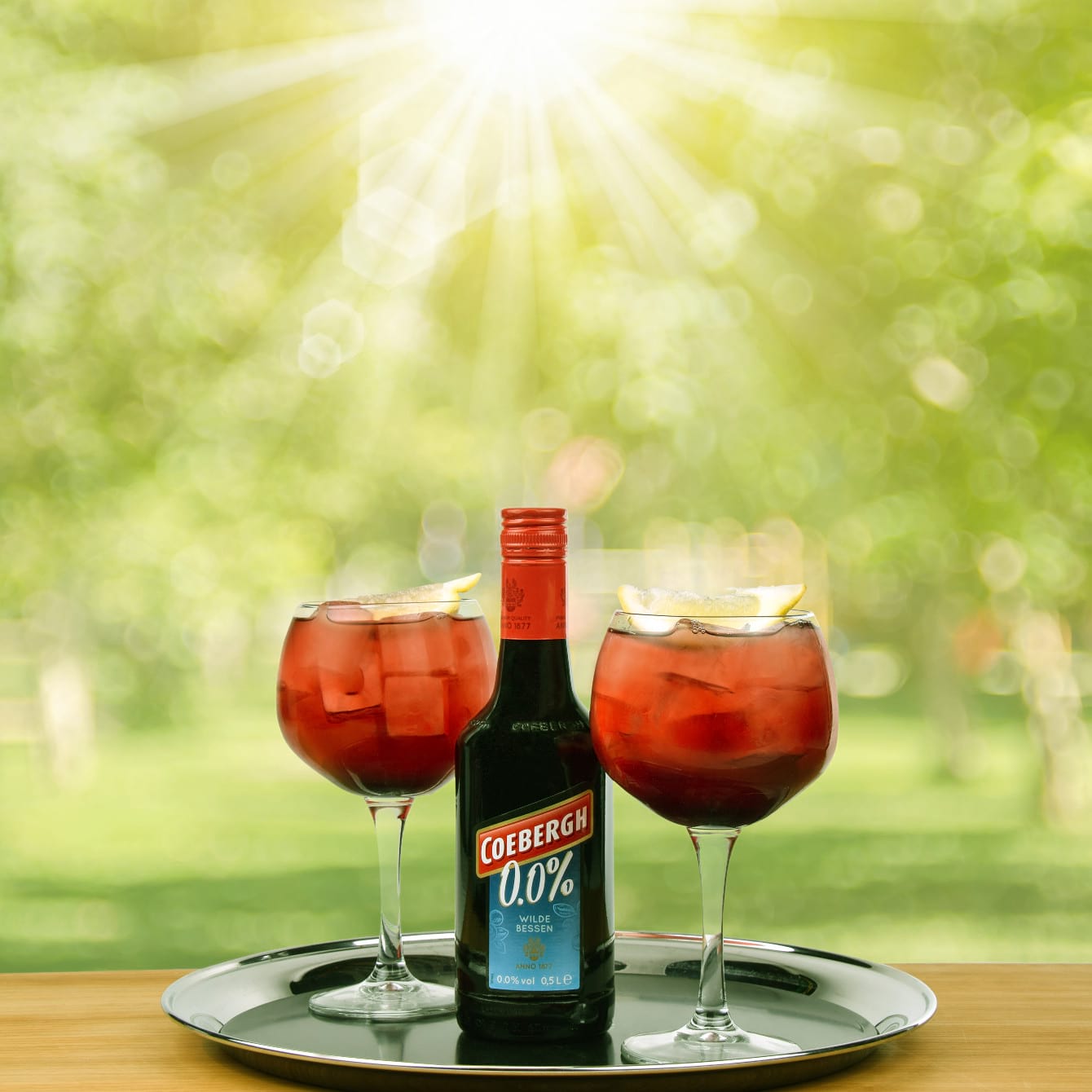 Mocktail cherry soda