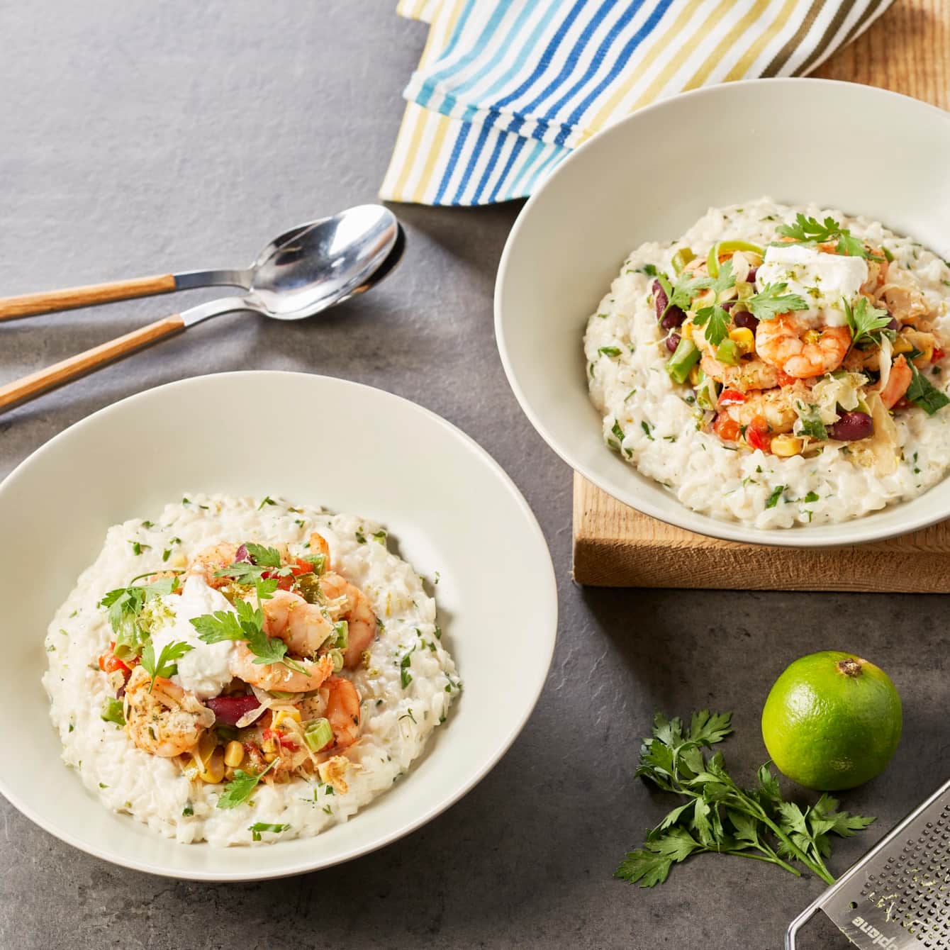 Risotto met wokgarnalen