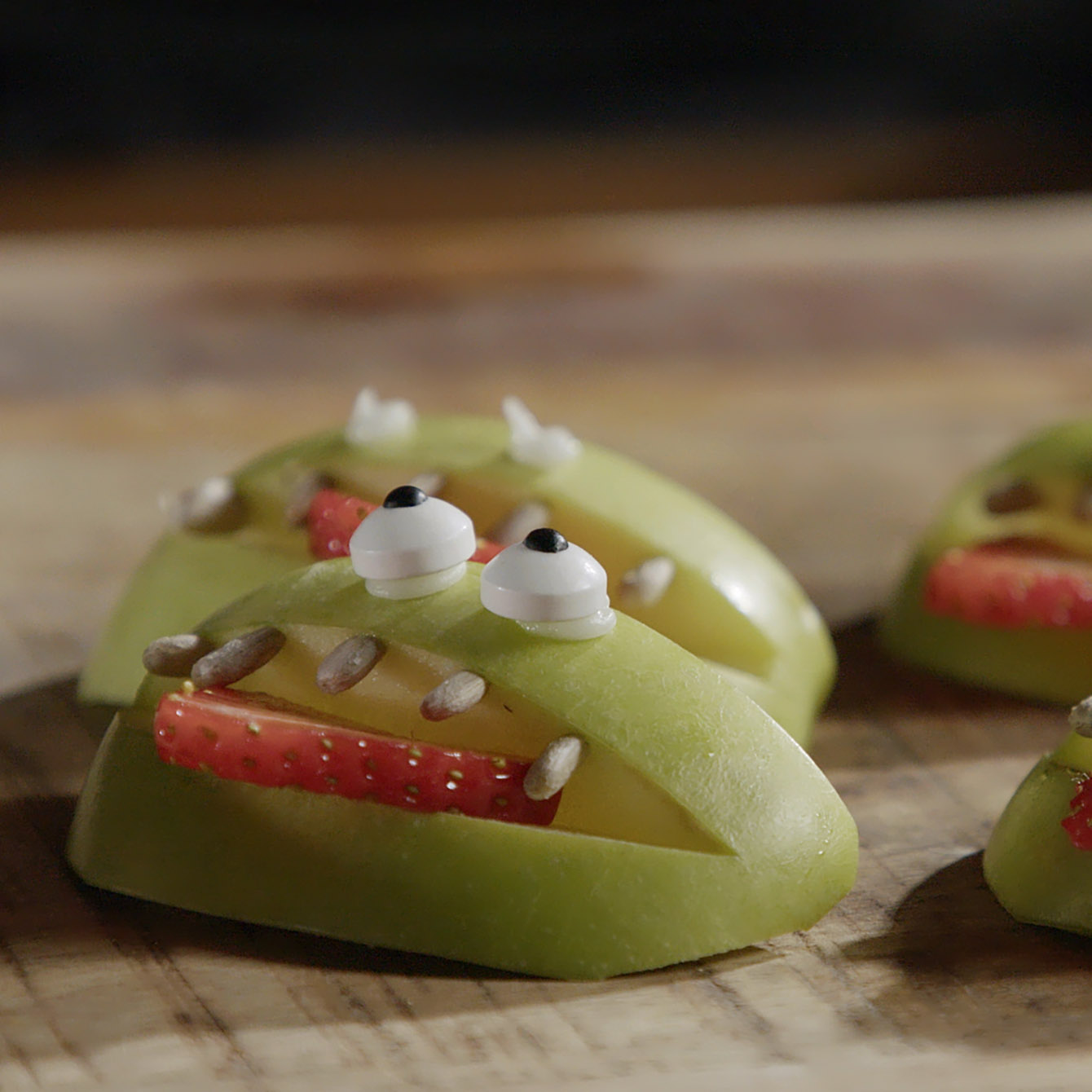 Groene appel monsters