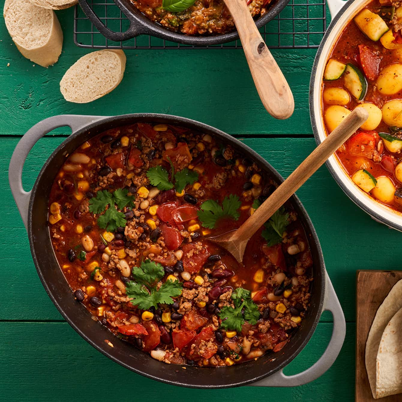 Taco's met gehakt, tomaten en bonen