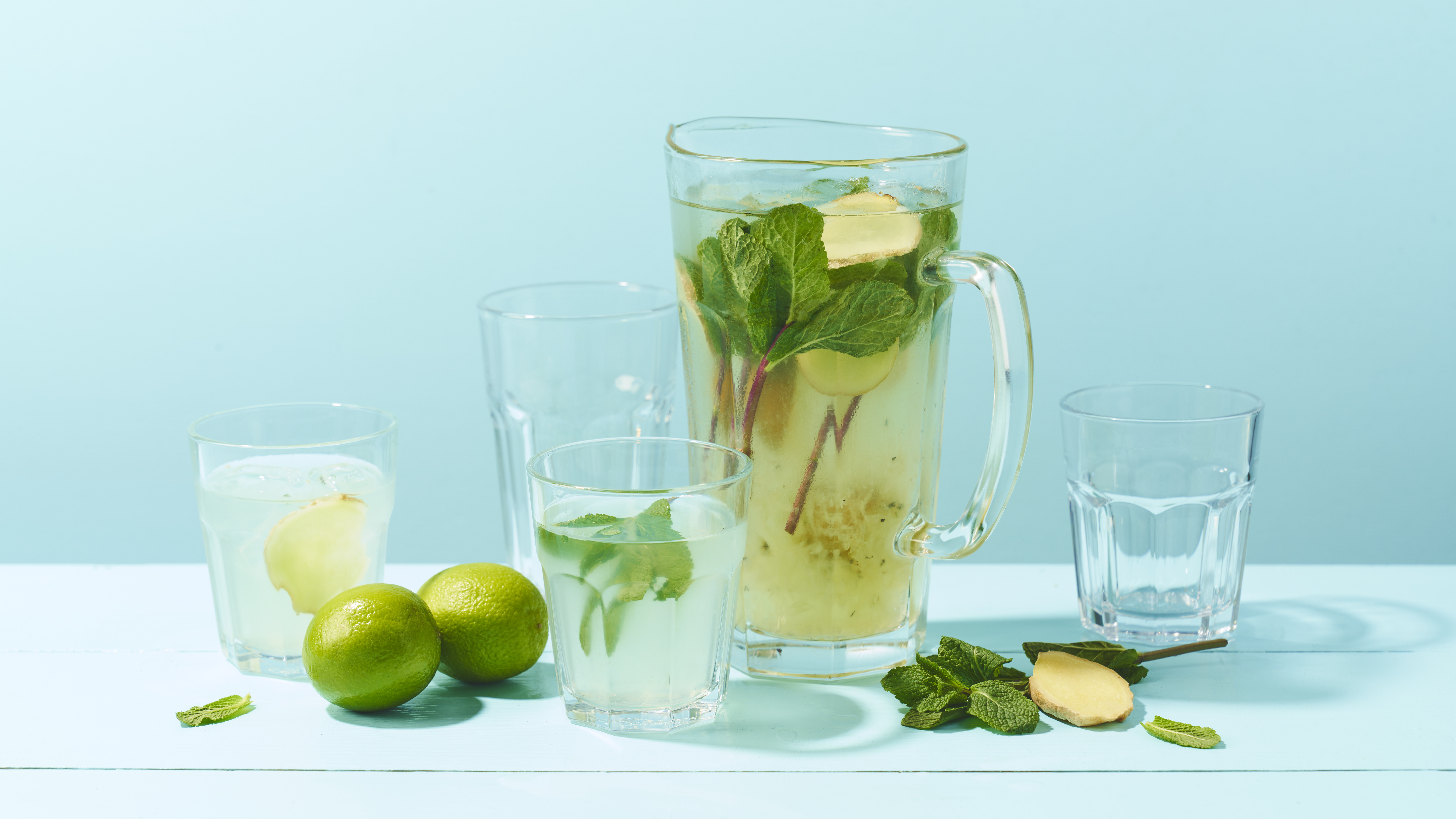 Limonade van gegrilde limoen