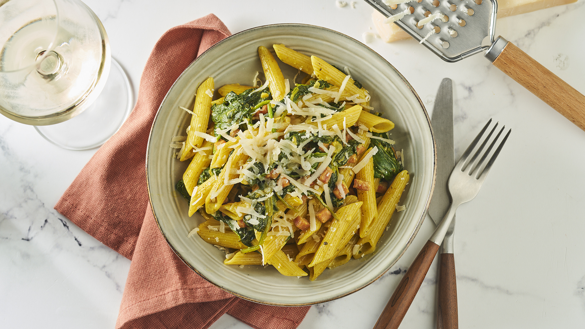 Penne met kruidenroomkaas