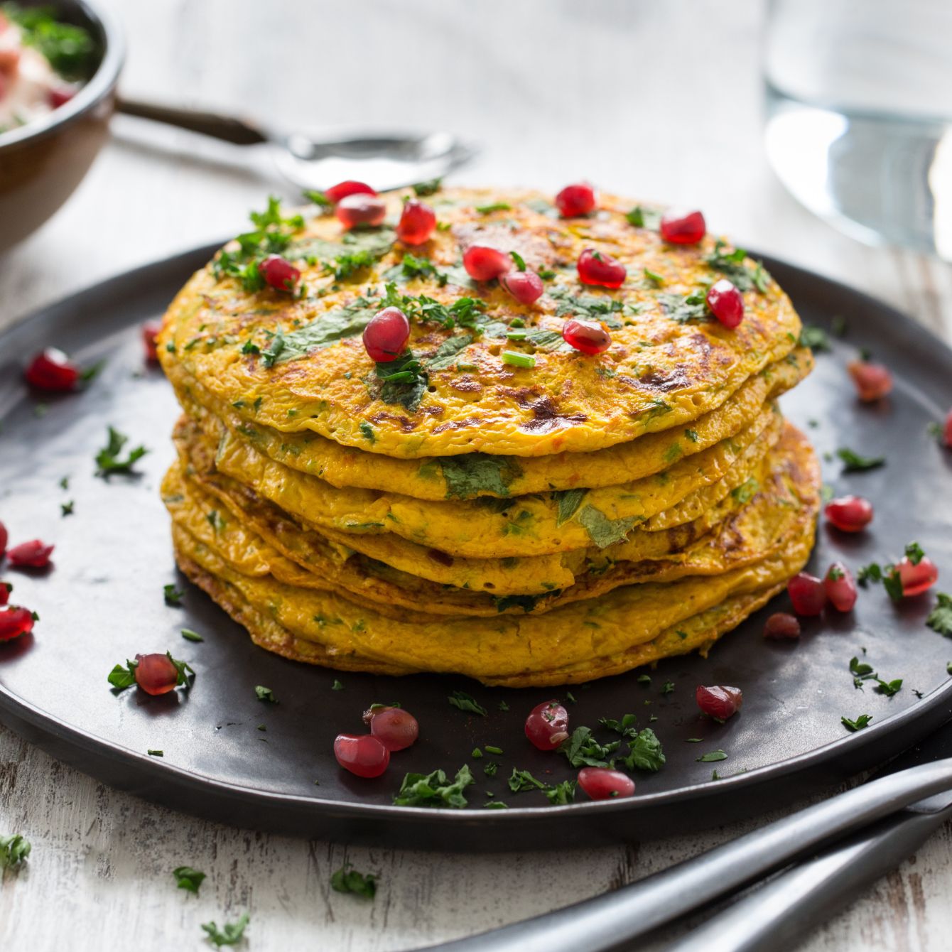 Jolanda's hartige pompoenpannenkoekjes met andijvie