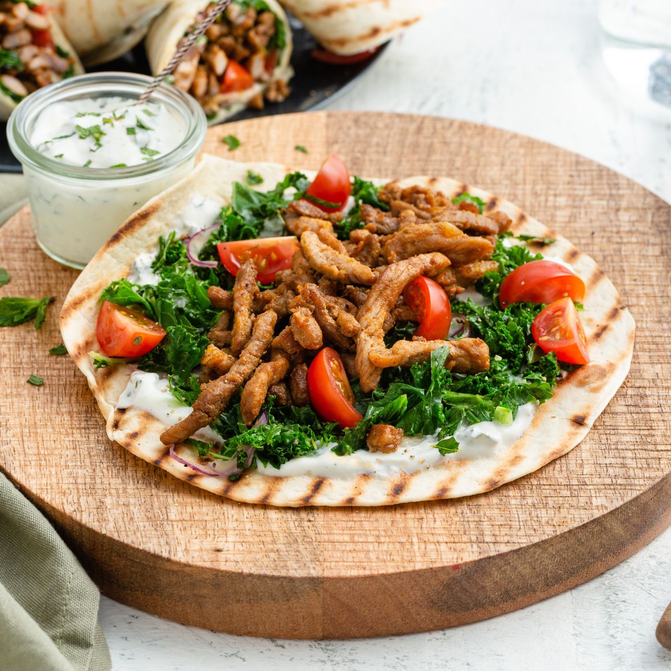 Vanita's shoarma boerenkool wrap