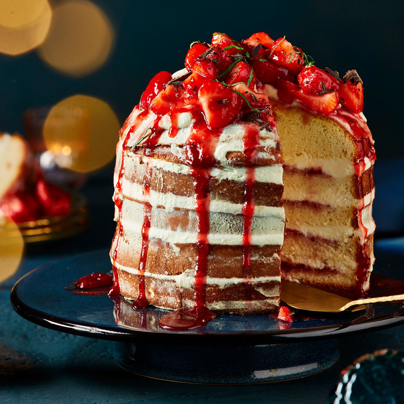 Naked cake Bonne Maman bosvruchten