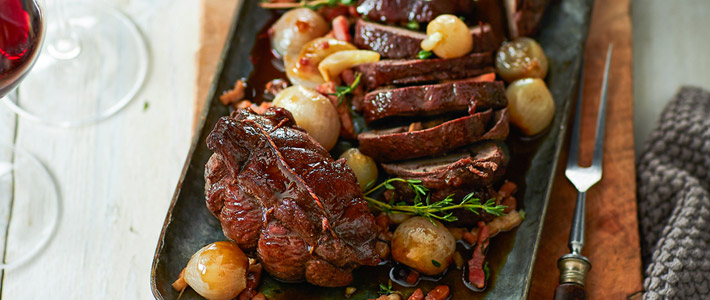 Wildzwijnrollade met bokbier