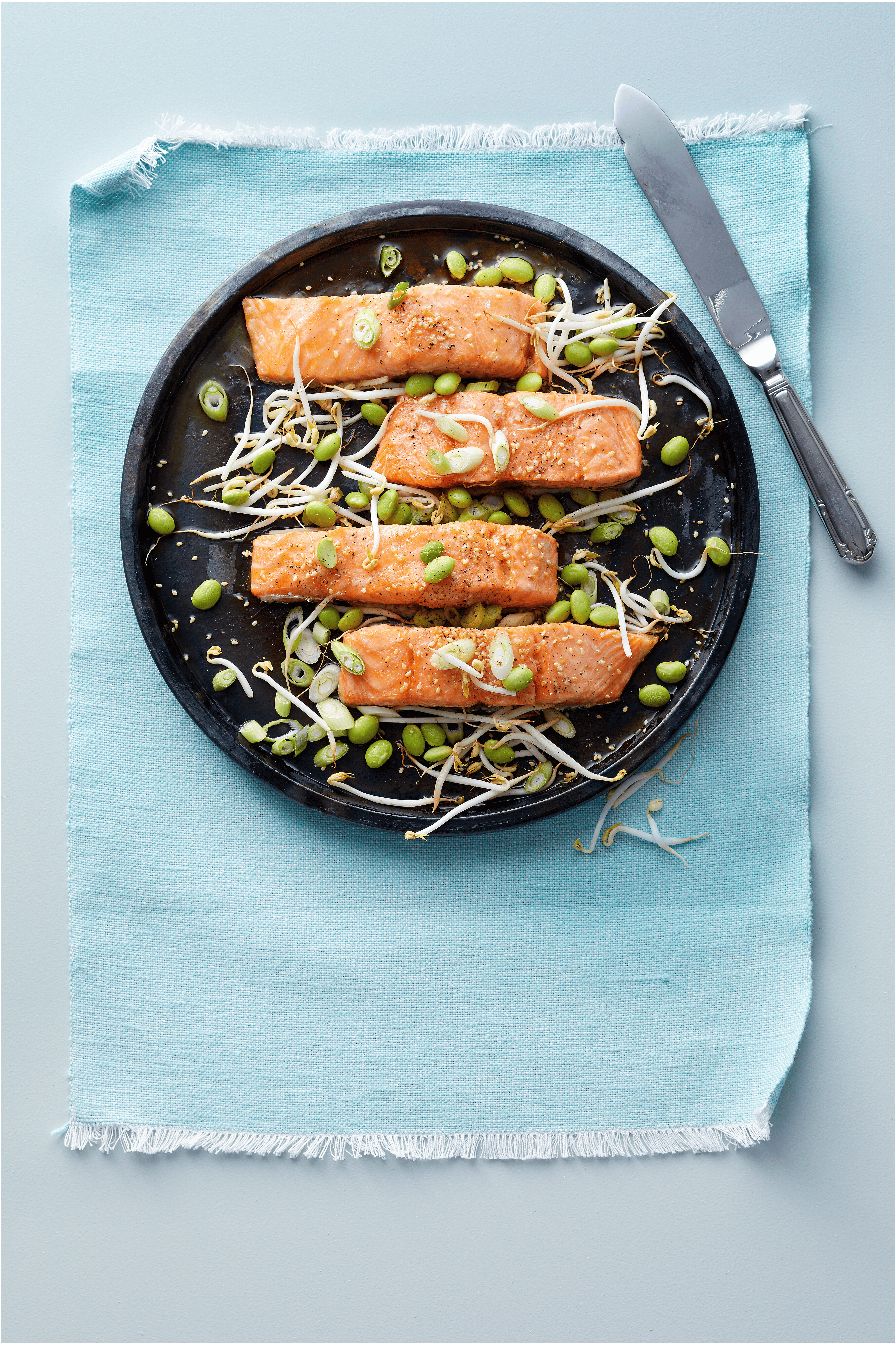 Zalm met teriyaki-glaze