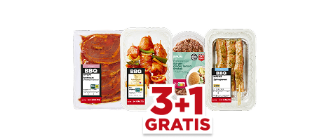 BBQ Kies en Mix 3+1 GRATIS