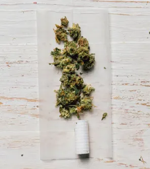 Mid Process of Rolling a Joint