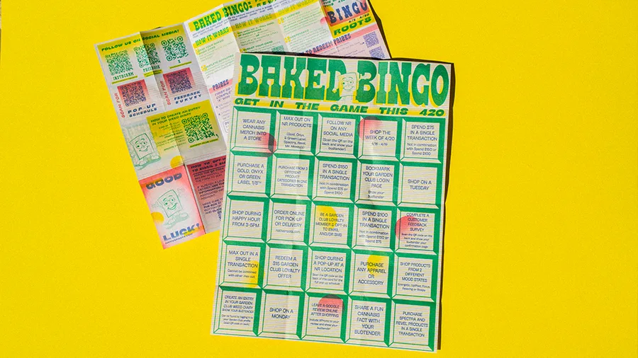 Full Baked Bingo card showing all 25 squares