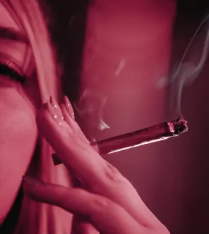 Woman smoking