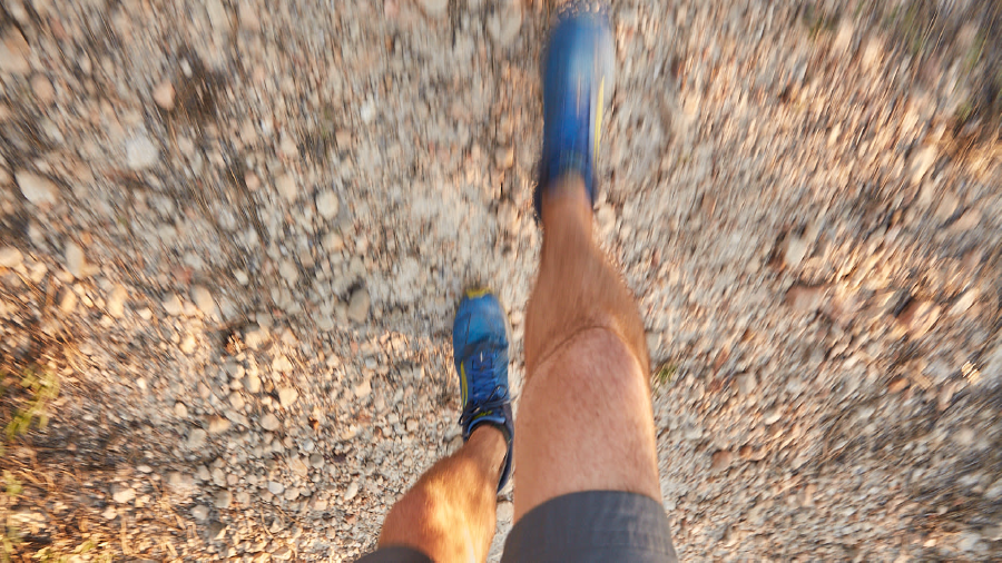 Person running outdoors