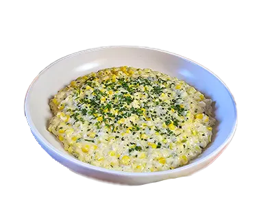 Infused Creamy Corn with Shallots and Jalapeño