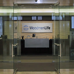 The welcoming entryway of the WoodmenLife Human Resources department.