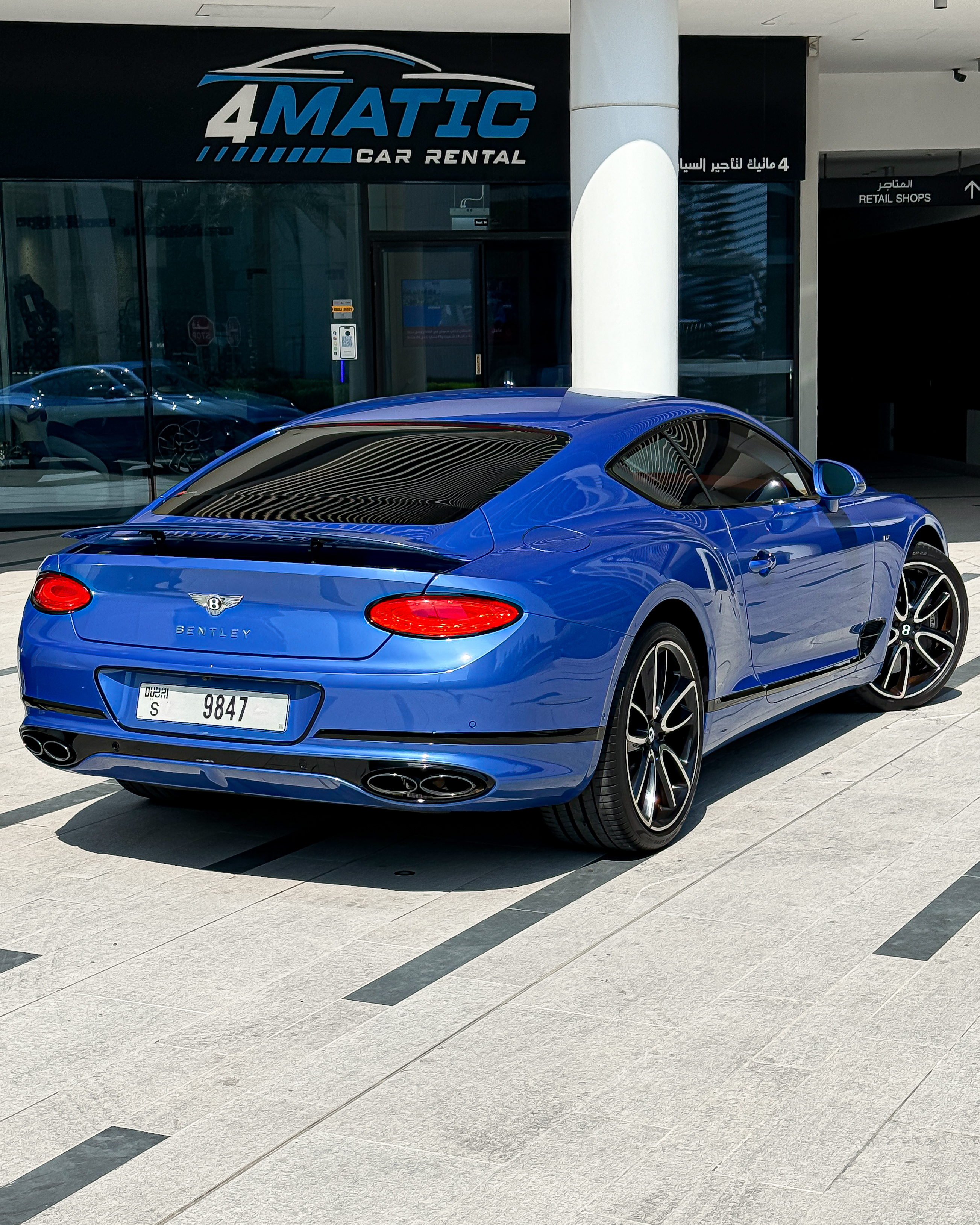 Bentley GT Blue 2022 2022 for rent in Dubai — thumbnail 2