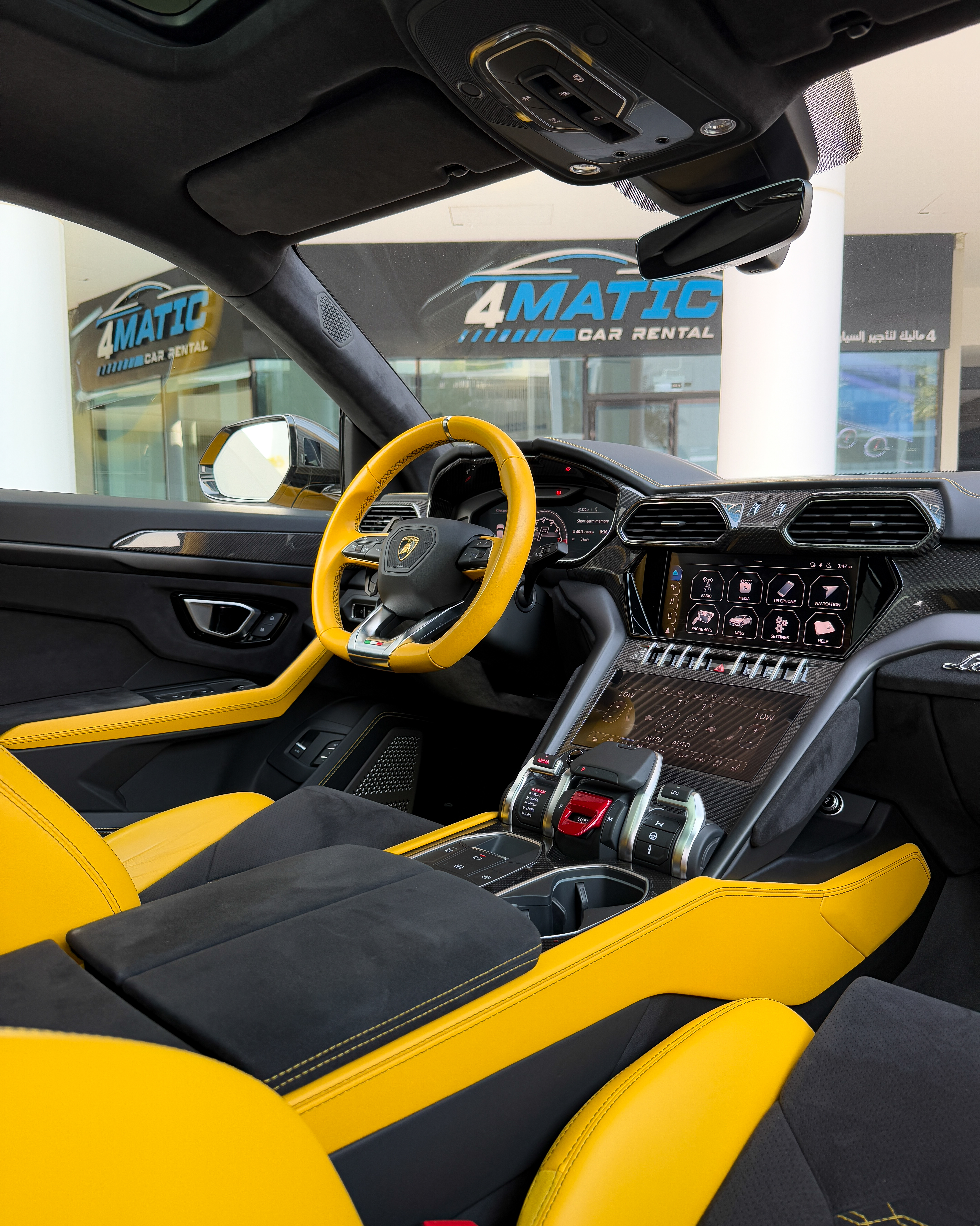 Lamborghini Urus Yellow 2021 2021 for rent in Dubai — thumbnail 9