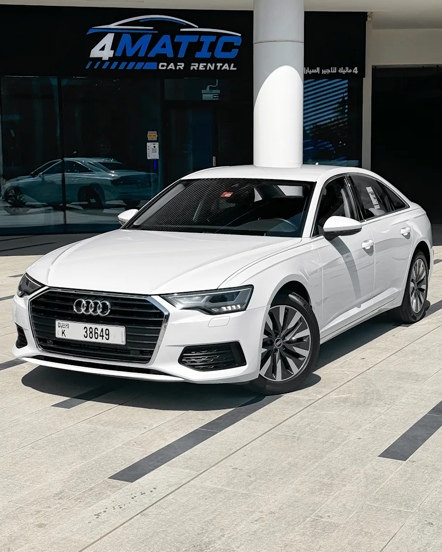 Audi A6 White 2023 2023 for rent in Dubai — photo 1 of 3