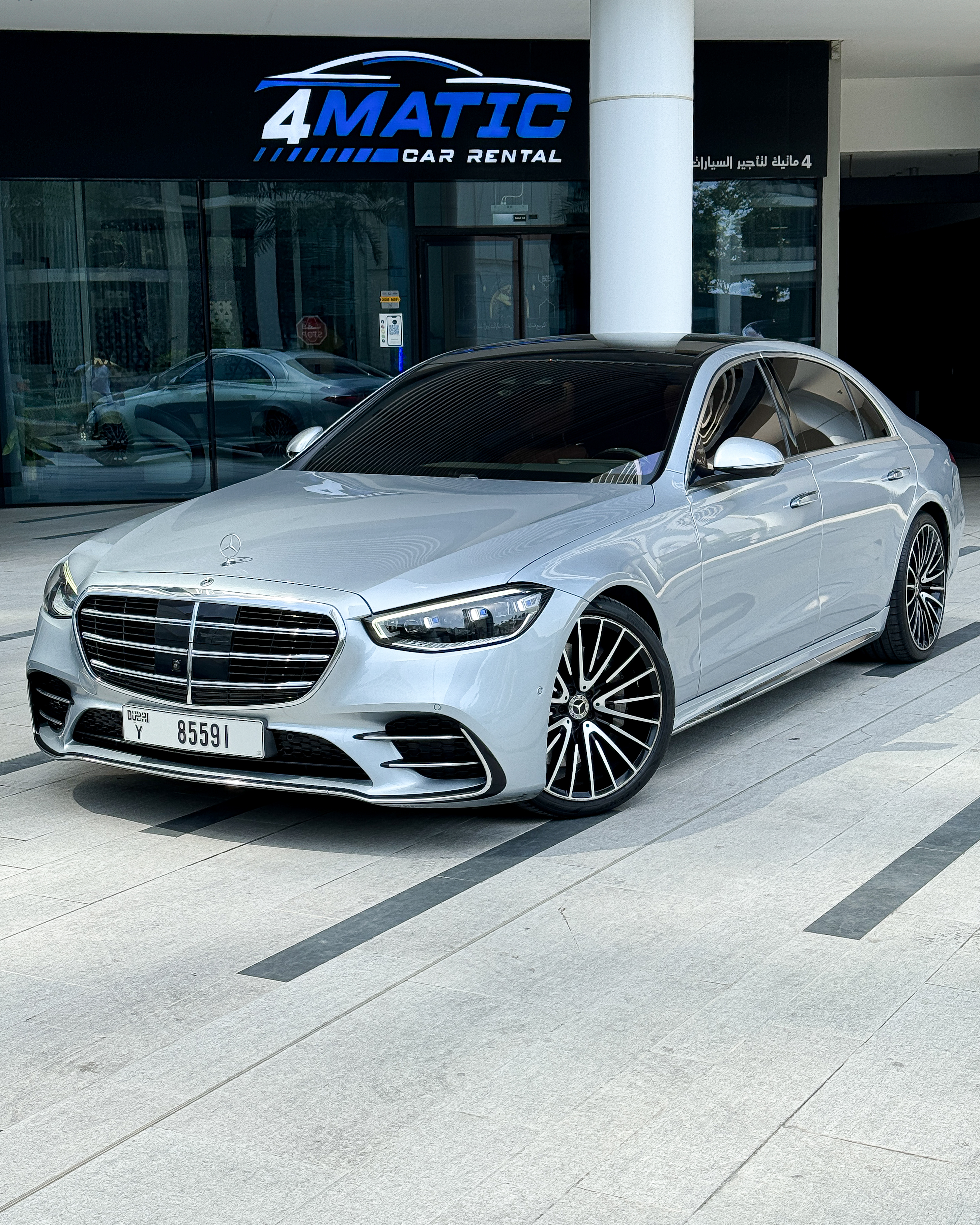 2022 Mercedes S500 Silver - Luxury Redefined 2022 for rent in Dubai — thumbnail 1