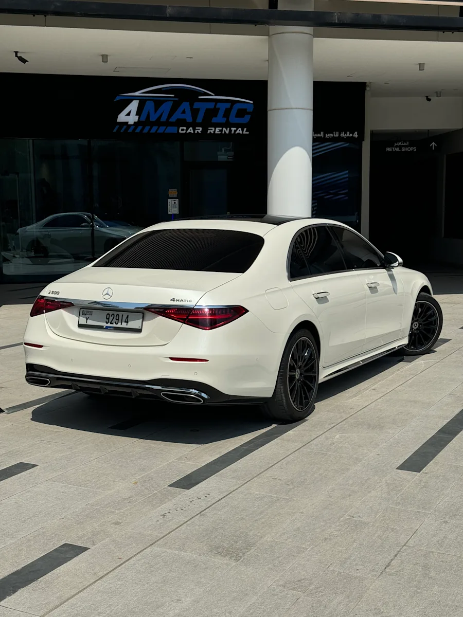 Mercedes S500 White 2022 2022 for rent in Dubai — photo 2 of 3