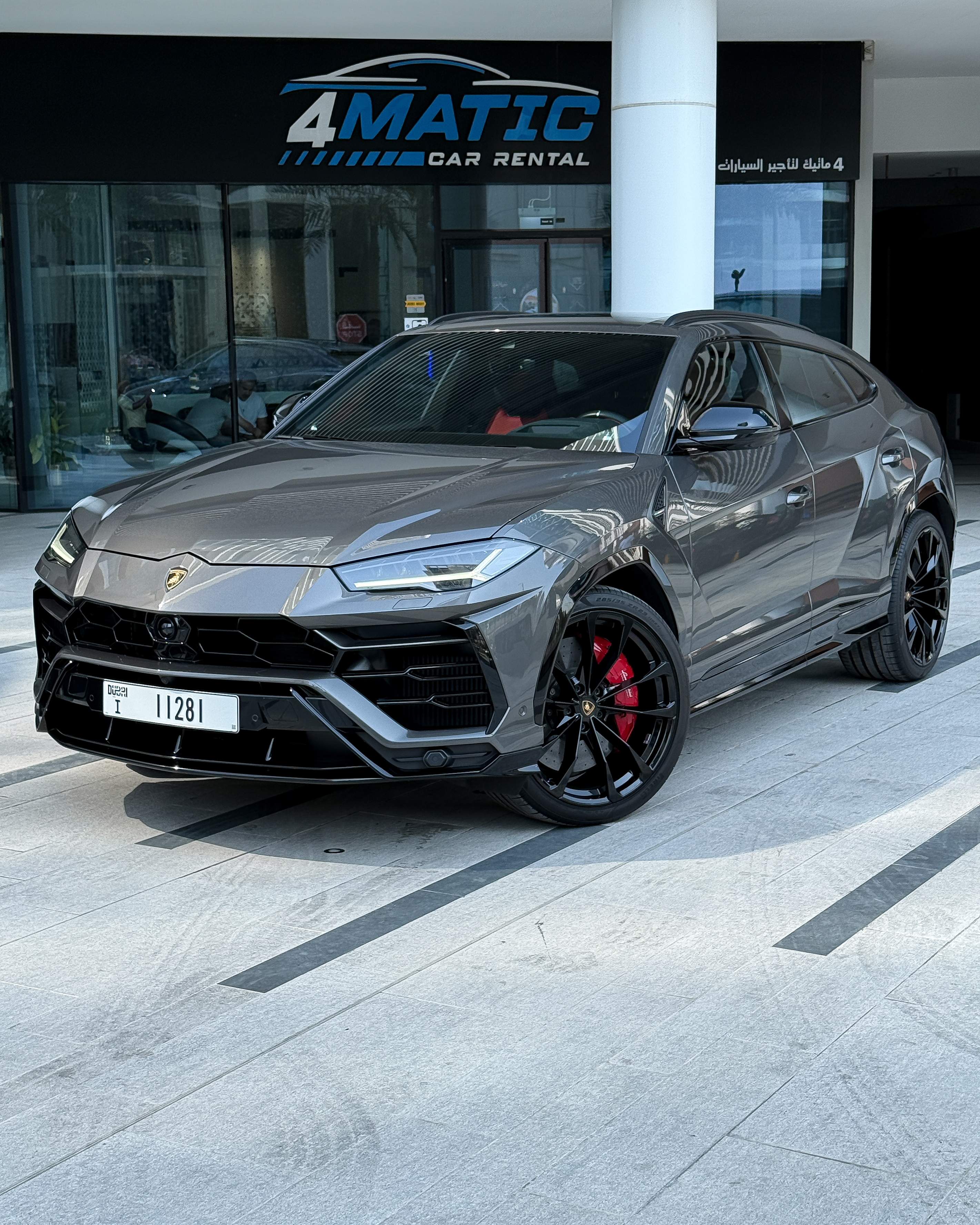 2022 Lamborghini Urus Grey 2022 for rent in Dubai — thumbnail 1
