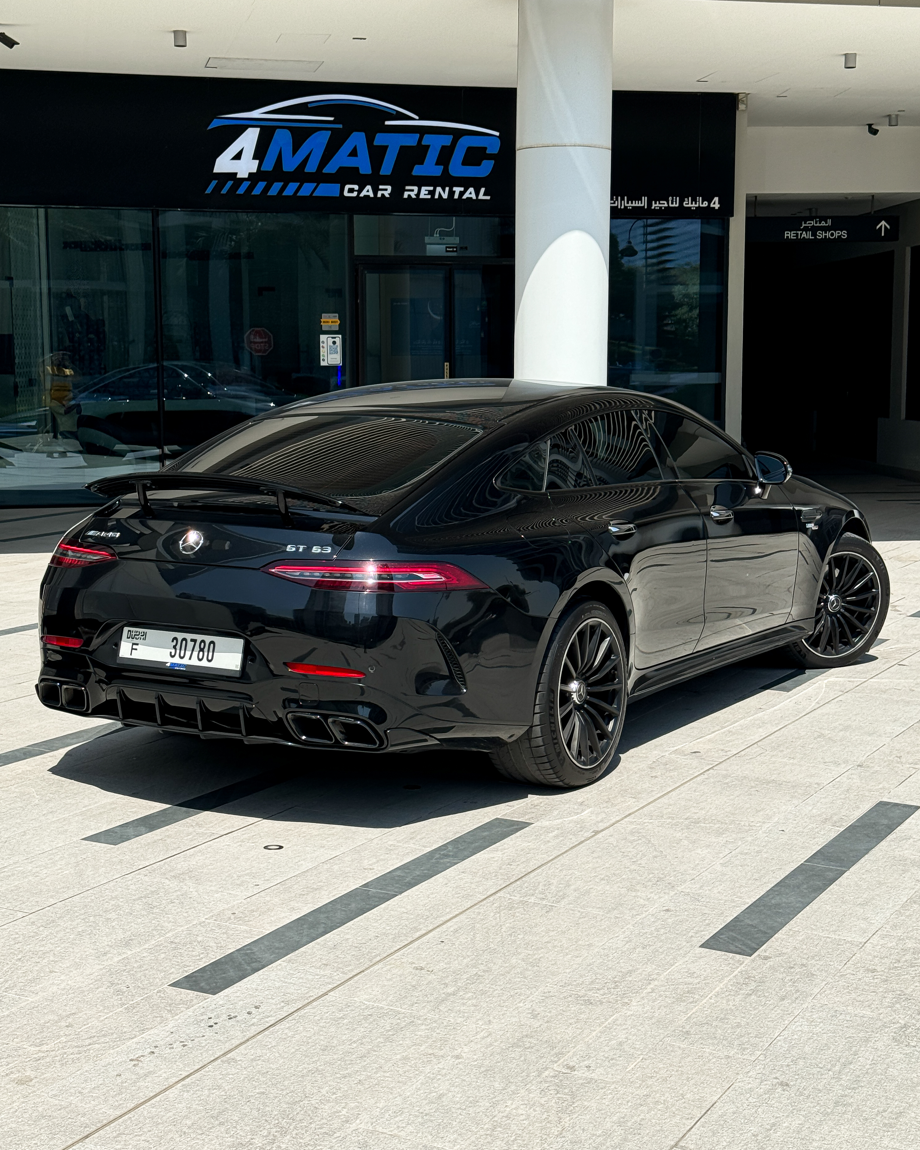 Mercedes GT 63 AMG Black 2021 2021 for rent in Dubai — thumbnail 2