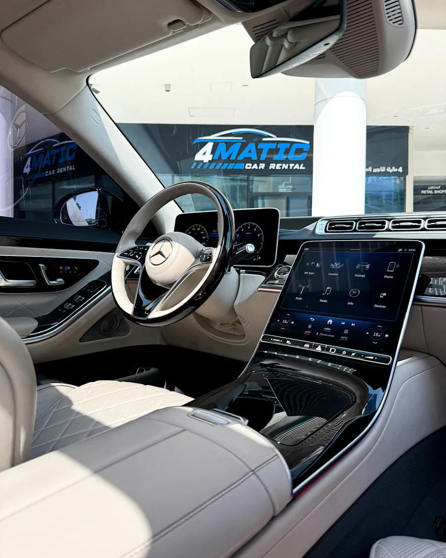 Mercedes S500 Black 2022 2022 for rent in Dubai โ photo 8 of 12